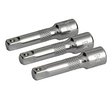 1/4" Drive 2" Socket Extension Set (Three Pack)