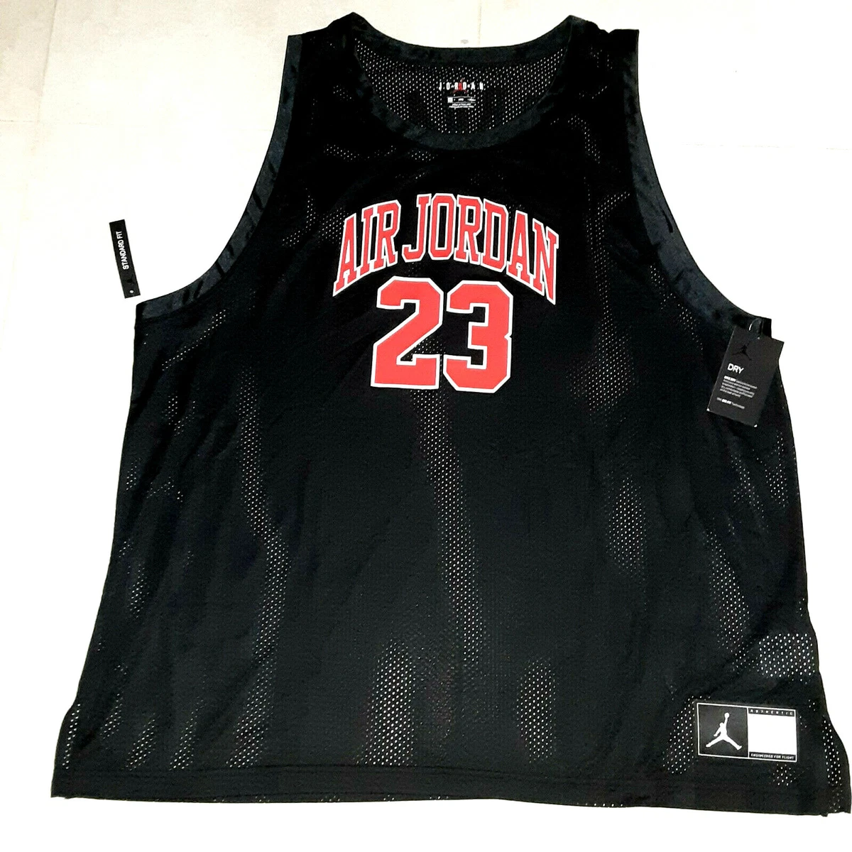NEW Nike Jordan DNA Distorted Jersey UNC Chicago Bulls Black