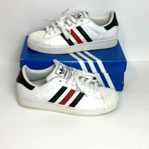 adidas superstar mens red stripe