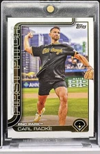 Carl Radke FIRST PITCH 2025 TOPPS SERIES 1 INSERT PNC Park #FP-6