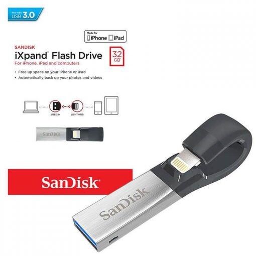 SanDisk iXpand clé USB/Lightning 16 Go pour iPhone et iPad