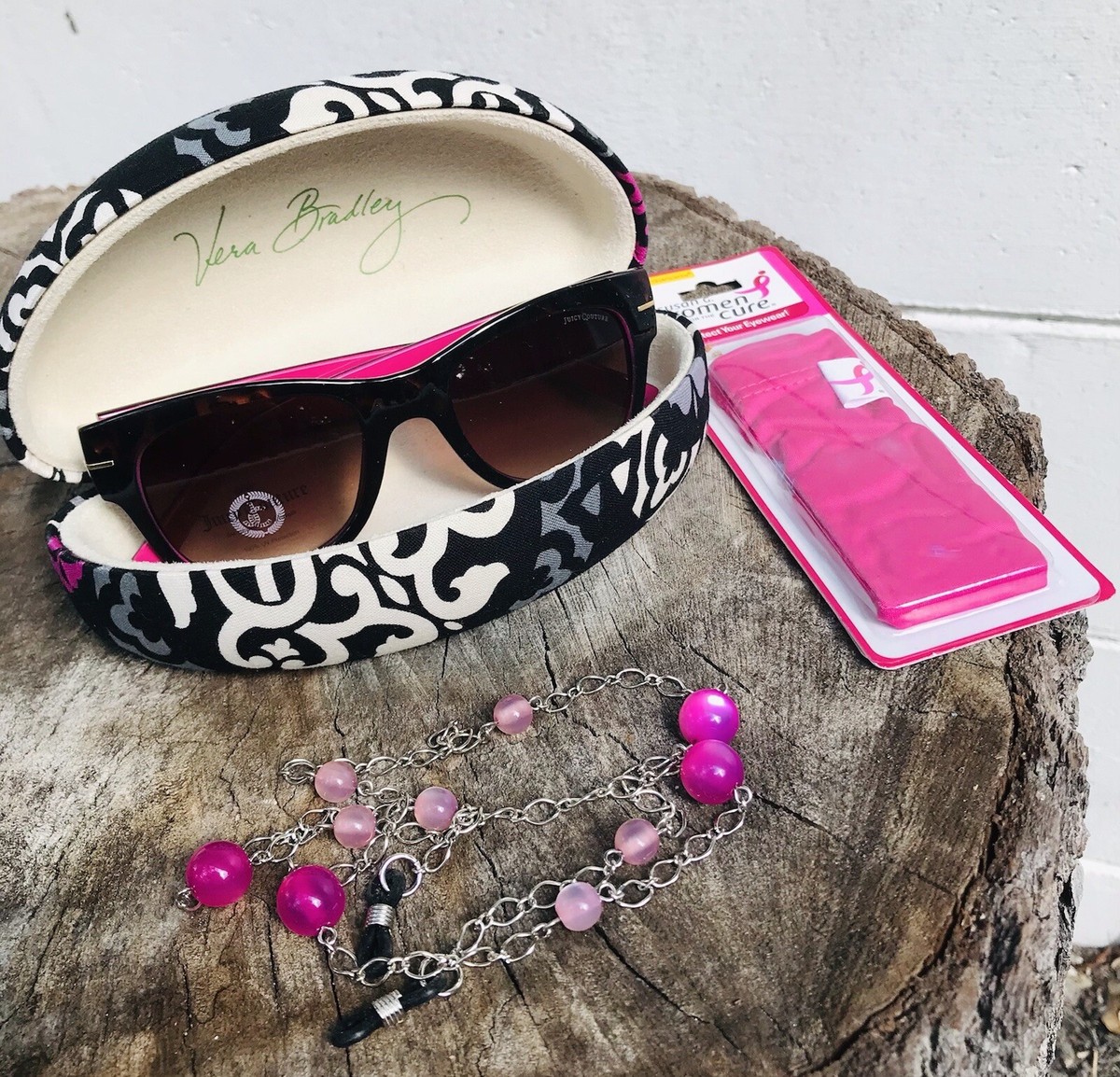 VERA BRADLEY meets JUICY COUTURE Pink Combo Sunglasses, LOT 