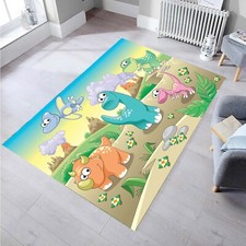 Dinosaur Rug,Kids Rug,Colorful Rug,Area Rug,Non Slip Floor Carpet,Modern Rug,3