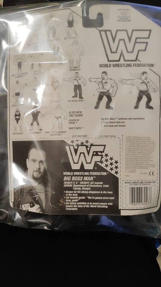 "Big boss man" coleccion oficial World wrestling federation 1992 - Imagen 3 de 4