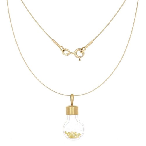 14k Yellow Gold Cable Wire Necklace 
