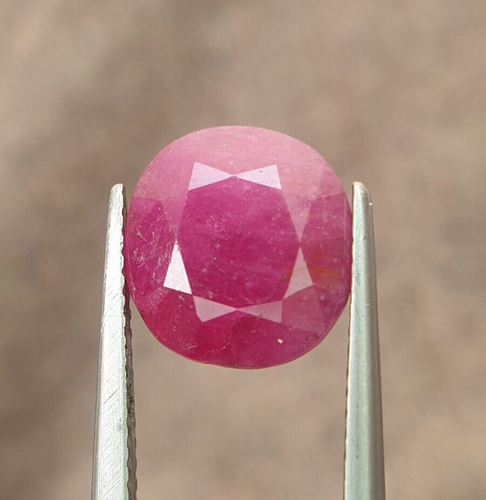 Rubí natural 5,60 quilates de Cachemira hermosas piezas para joyería - Imagen 4 de 4