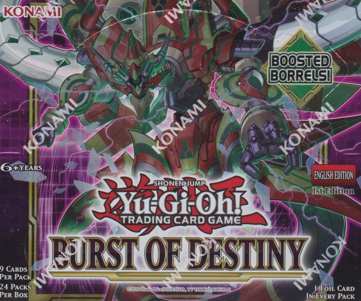 Yugioh Burst of Destiny 1st Edition Booster Box Factory Sealed New