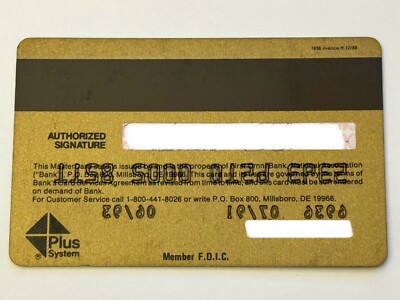 First Omni Bank MasterCard Credit Card▪️Vintage▪️Expired in