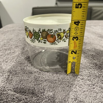 Vintage Pyrex Cornig Ware Spice Of Life Glass container 