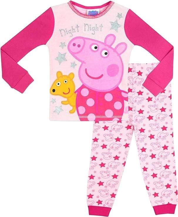 Peppa pig pajamas size 6 clearance