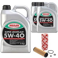 MotoröL Set 5W-40 Vollsynth Meguin 7 Liter + ÖLfilter FüR Mercedes C-Klasse W203