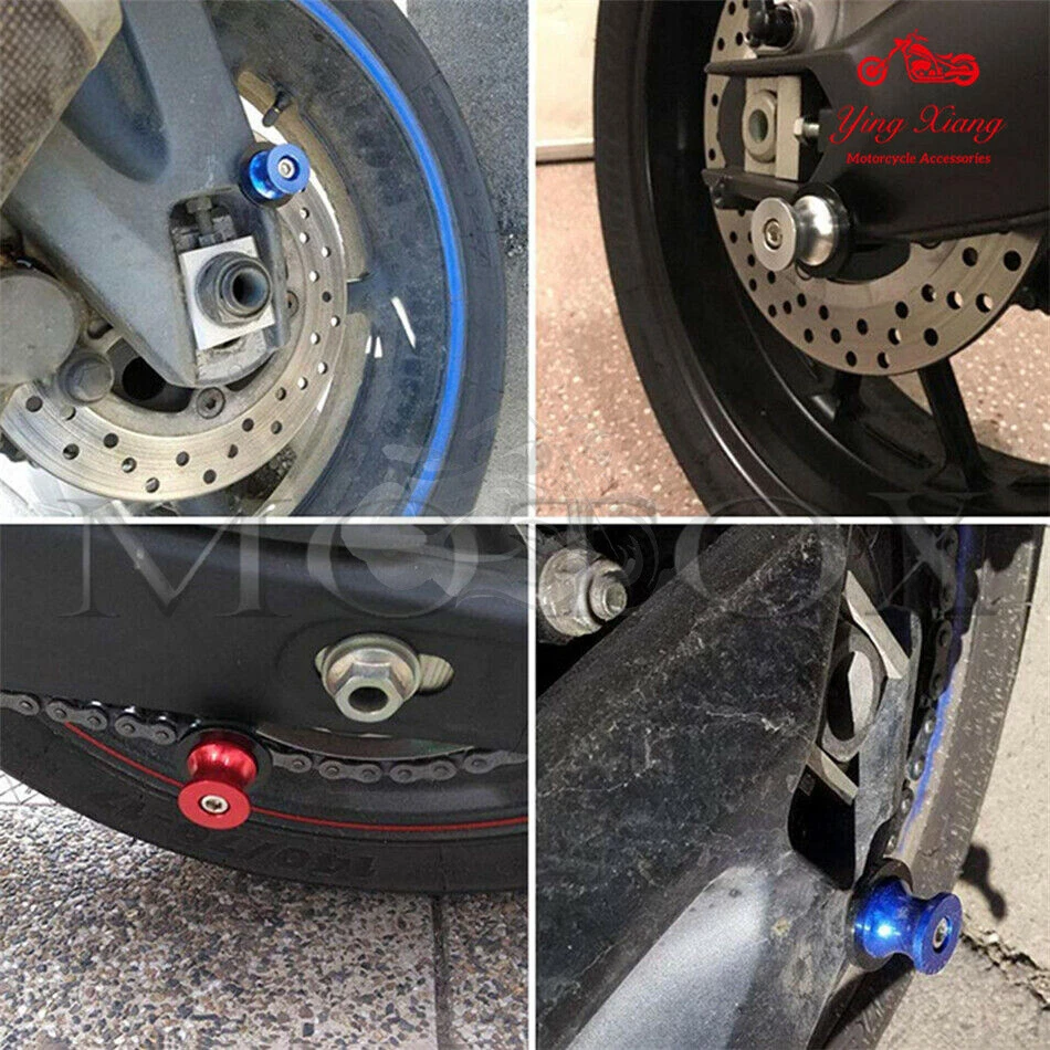 Tornillos de pie deslizantes carretes basculantes aptos para GSX1300R GSX650F GSX750 SV650 SV1000 Foto 2 de 4