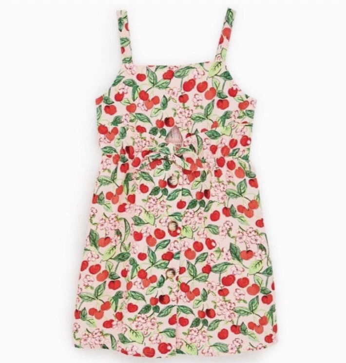 Zara cherry cheap print dress