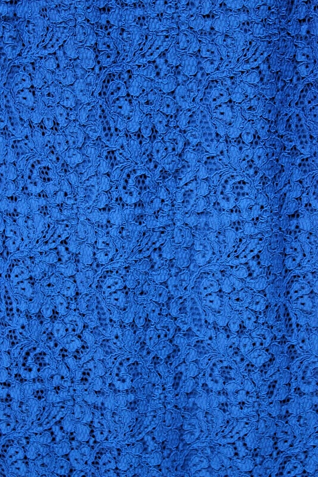 ADRIANNA PAPELL синий кружева платье без рукавов размер 2 пейсли узор с подкладкой - Изображение 3 из 4