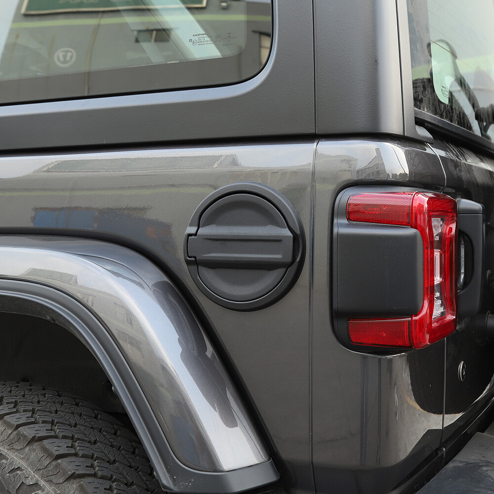 1x Car Door Fuel Tank Gas Cap Decor Cover Trim For Wrangler JL 2018+ Accessories