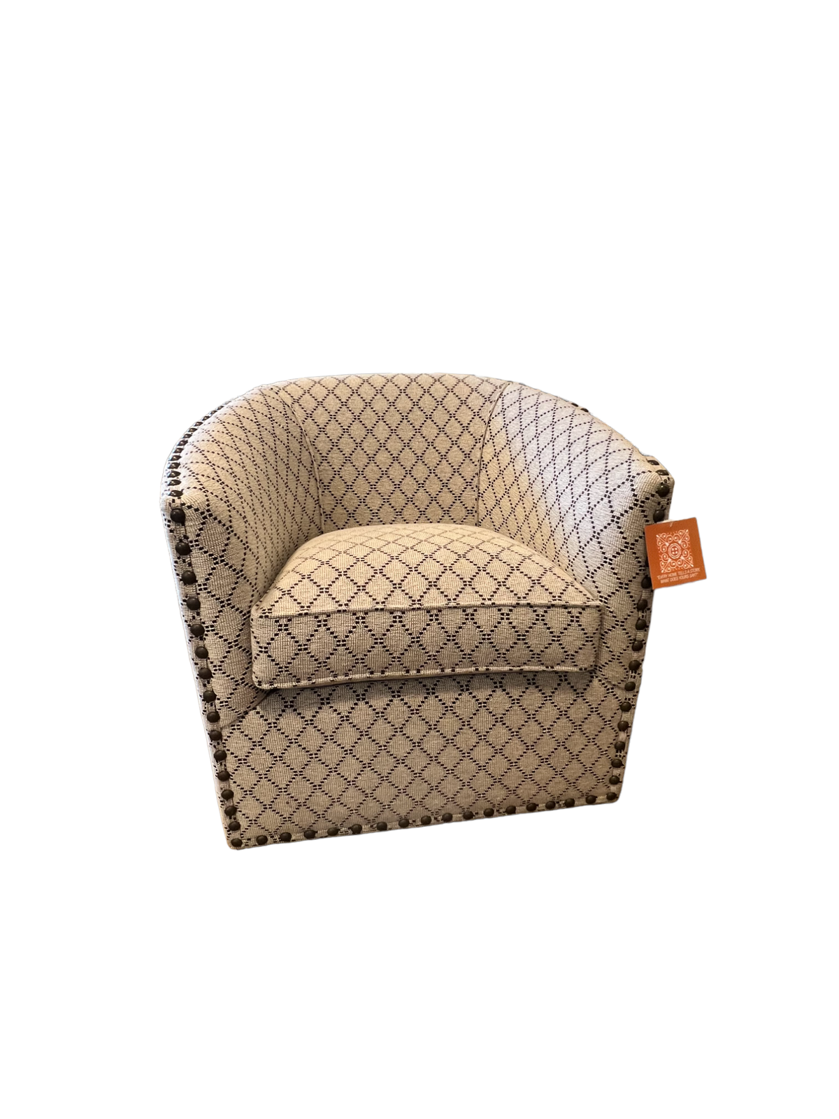 Norwalk Custom Sally Lattice Upholstered 360 Swivel Chair TH1544 eBay