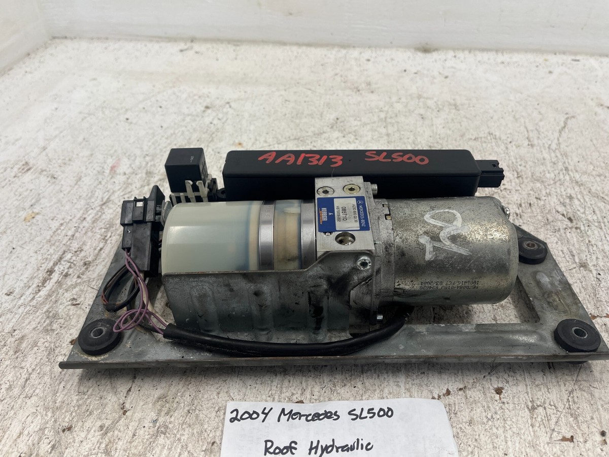 03-09 MERCEDES R230 SL500 SL55 OEM CONVERTIBLE TOP ROOF PUMP MOTOR