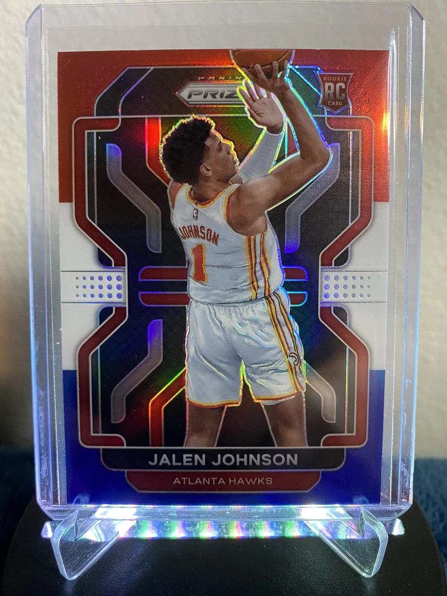 2021-22 Panini Prizm Jalen Johnson Red White & Blue Prizm #305 RC 