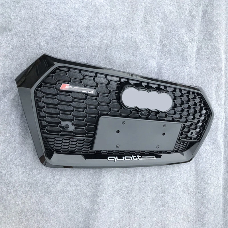 Per Audi Q5 SQ5 2018-2020 RSQ5 Anello nero griglia anteriore a nido d'ape - Image 3 of 4
