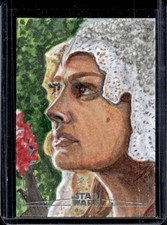 2025 Topps Chrome Star Wars Padme Amidala Silver Foil Sketch Artist Auto #1/1