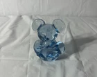 Fenton Style Blue Art Glass Koala Bear Figurine 2.5” Hand Blown Glass Animal