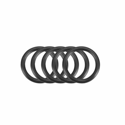 5pcs Black 10mm Outer Dia 1.2mm Thickness Sealing Ring O-shape Rubber Grommet KD