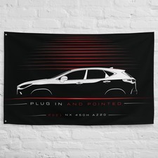 NX 450h AZ20 2021 Car Silhouette Flag 3x5 ft Garage Banner Man Cave Wall Decor