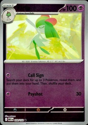 Kirlia 059/132 Common Mega Evolution Pokemon Reverse Holo NM