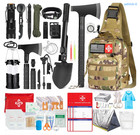 Survival Kit 262Pcs with First Aid, Tent, Axe, Shovel, Emergency Gear Bag