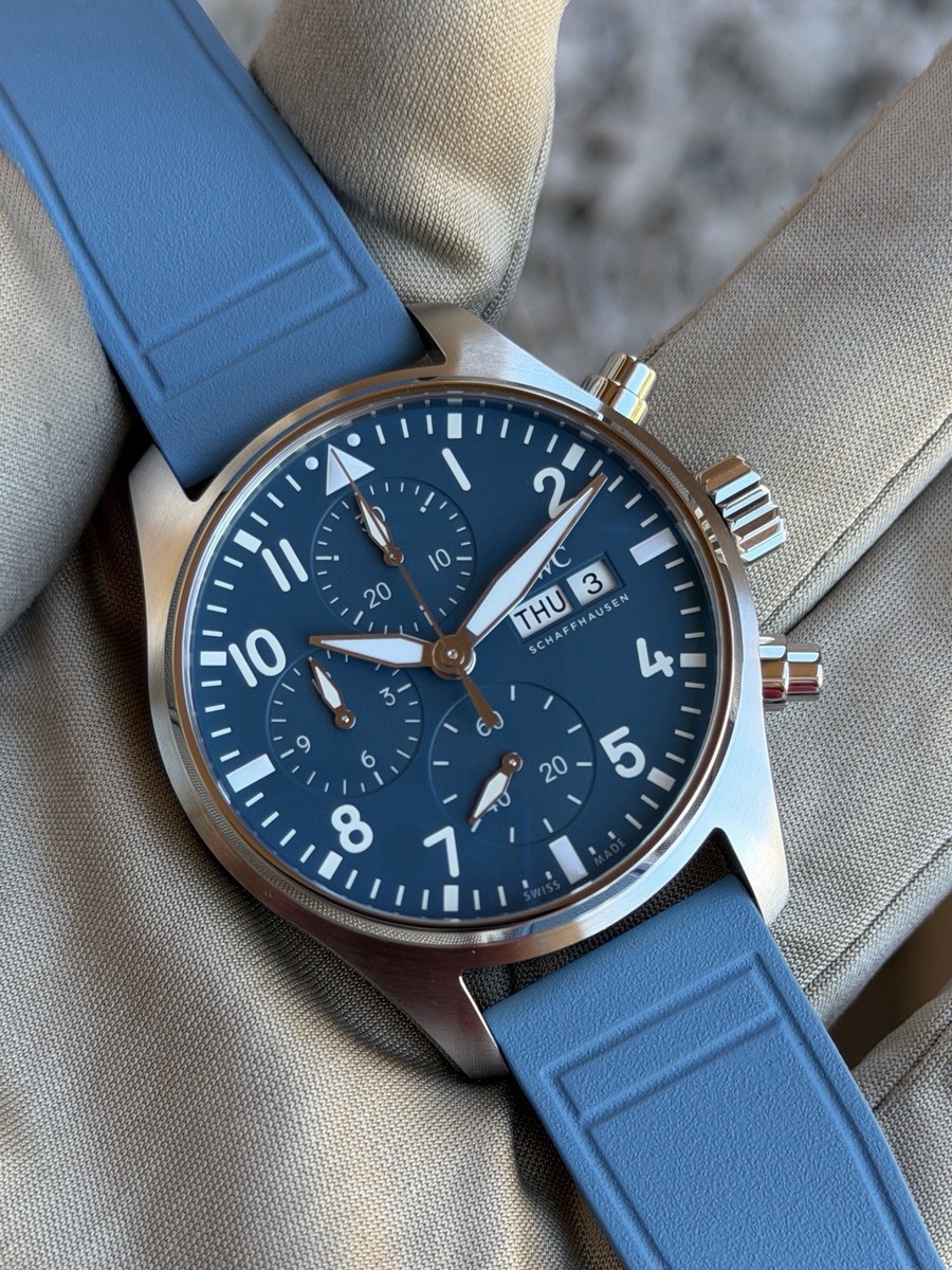 IWC Pilot Watch Chronograph 41 Pantone blue IW388117 | eBay