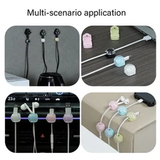 6pcs Cable Winder Charging Power Cord Date Line Storage Organiser Clip