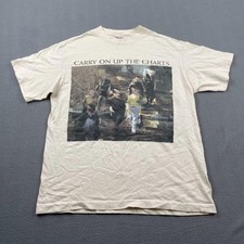 Vintage 1994 The Beautiful South Carry On Up The Charts Tour T Shirt L Cream