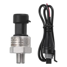 Pressure Transducer Sender Sensor with Connector, 1/8" NPT 200 PSI