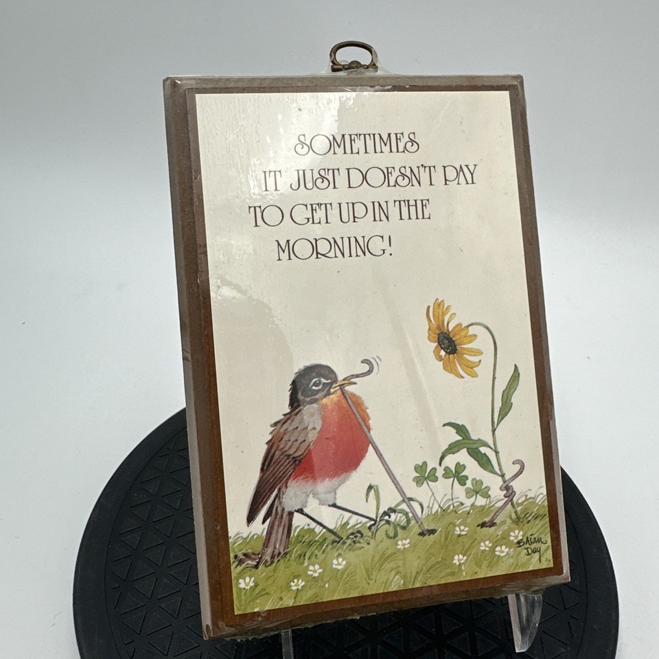 A hand-painted, artist-signed 1970s owl — actual one-of-a-kind boho kitsch with real personality and provenance.