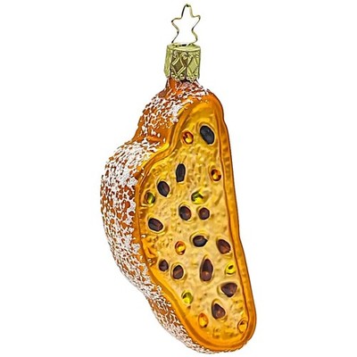 Stollenstück Christstollen 11cm Inge-Glas  Köstlichkeiten Weihnachtsschmuck