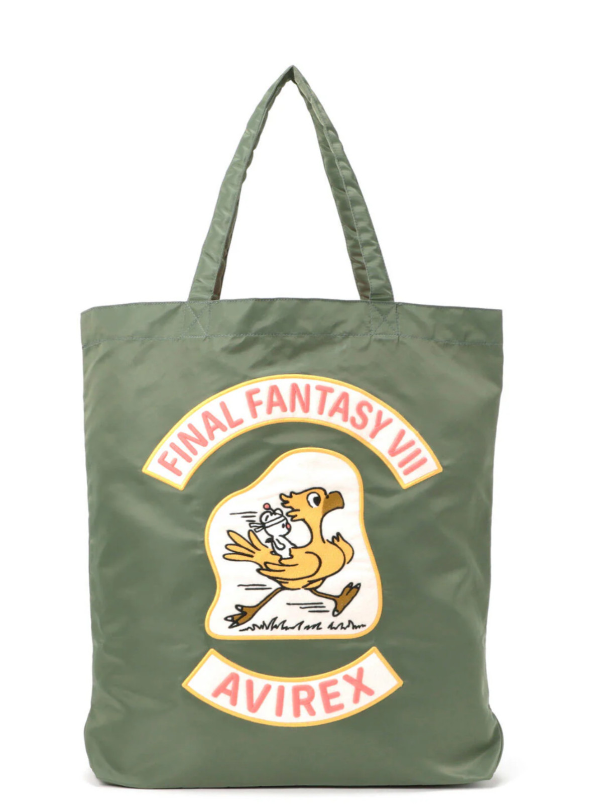 AVIREX FINAL FANTASY VII REMAKE FLIGHT NYLON TOTE BAG CHOCOBO Japan Edition NEW