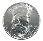 1948 Franklin 50c Half Dollar  Bu-Unc.  90% Silver  U.S Coin