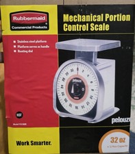 New Rubbermaid PELOUZE 5 lbs x 1/2oz Commercial Washable Portion Control Scale