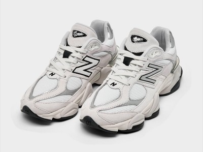 New Balance 9060 'White/Black/Metallic Silver Women, Men Sizes
