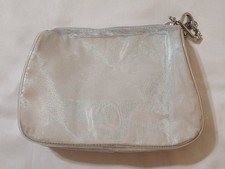 Anis Anis Makeup Cosmetics Bag White Travel Organizer Portable Clutch Pouch EUC