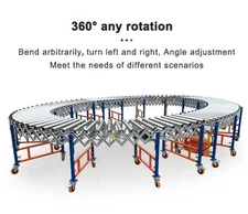 Automatic Flexible Expandable Unloading Roller Conveyor Flexible Conveyor System