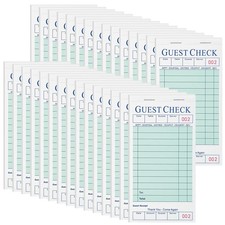 30 PCS Server Books Note Pads Guest Check Waitress Notepads 1500 Orders