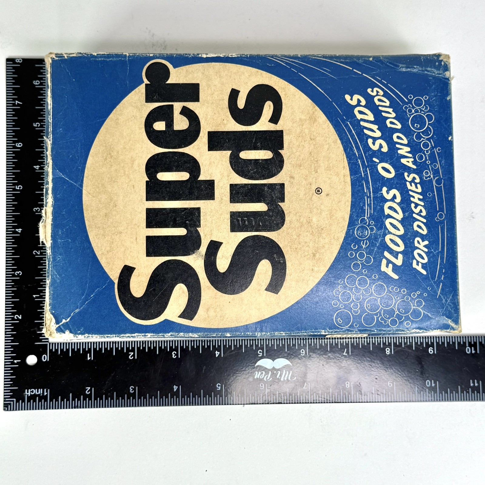 Vintage SUPER SUDS Box Soap -1 pound 7 ounces Colgate Palmolive Peet Unopened