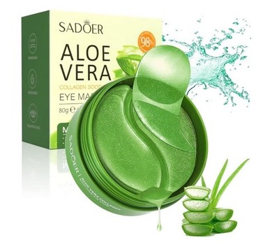 Aloe Vera Collagen Eye Mask Anti Wrinkle Dark Circles Eyes Bags 60 Pieces