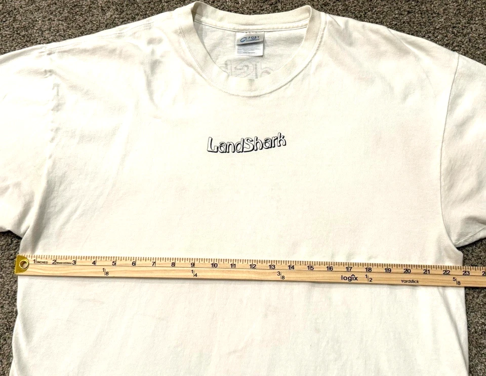 Camiseta LandShark Sink or Swim XL Blanco Tiburón Gráfico Port & Company Camiseta Foto 3 de 4