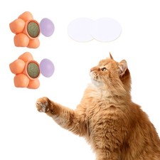 2Pcs Universal Catnip Balls Cat Teeth Cleaning Ball Orange Purple