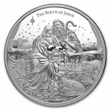 2025 Niue 1 oz Silver Wonders of Christ: Nativity BU