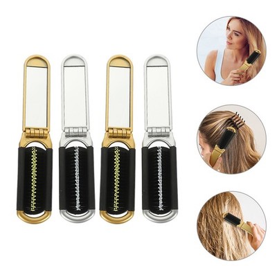 4 Pcs Entwirrungsbürste Kleine Haarbürste Faltbare Kompakte Reisegröße
