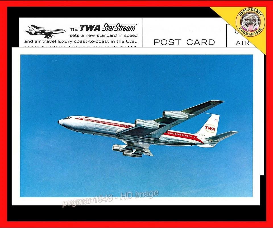 Horario de aerolíneas TWA AIRLINES 1959... Casi como nuevo más postal TWA 707 Foto 2 de 4