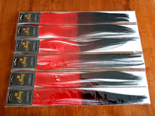 Hair Extensions Clip-in, 16" Long, Black / Red, Straight, 6 Hairpieces